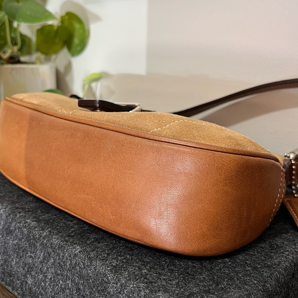 Vintage Coach Y2K Hamptons suede Demi bag 7558 - Picture 8 of 13